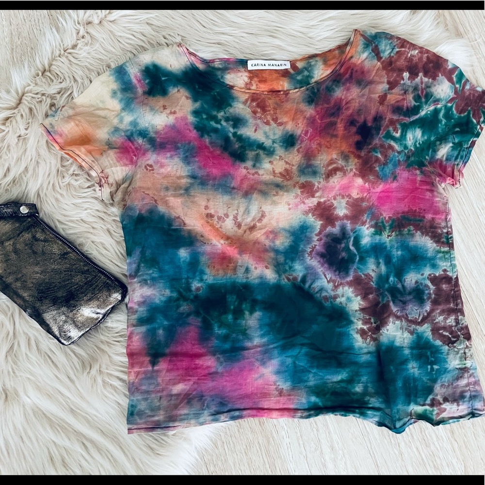 Sheer Raku dyed top